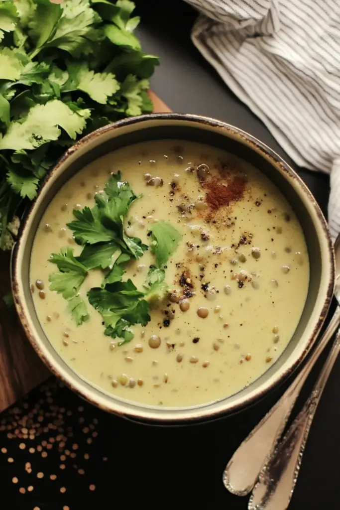 Soupe De Lentilles, Lait De Coco Et Épices