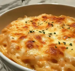 Spaghetti au Fromage à la Crème Cuits au Four