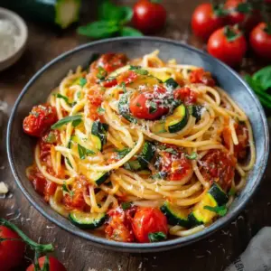 Spaghettis Tomates Courgettes et Parmesan : La Recette Estivale Facile