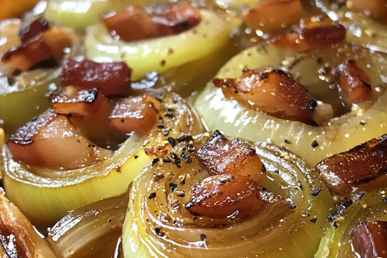 Tarte Tatin de Poireaux, Oignons et Lardons 2 tarte Tatin poireaux oignons lardons