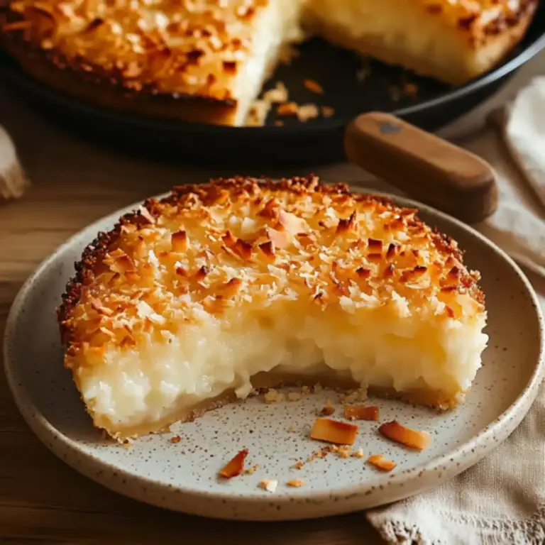 Tarte à la Noix de Coco Sans Croûte –