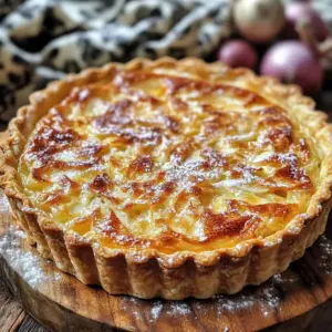 Tarte à l’oignon alsacienne à la dinde fumée