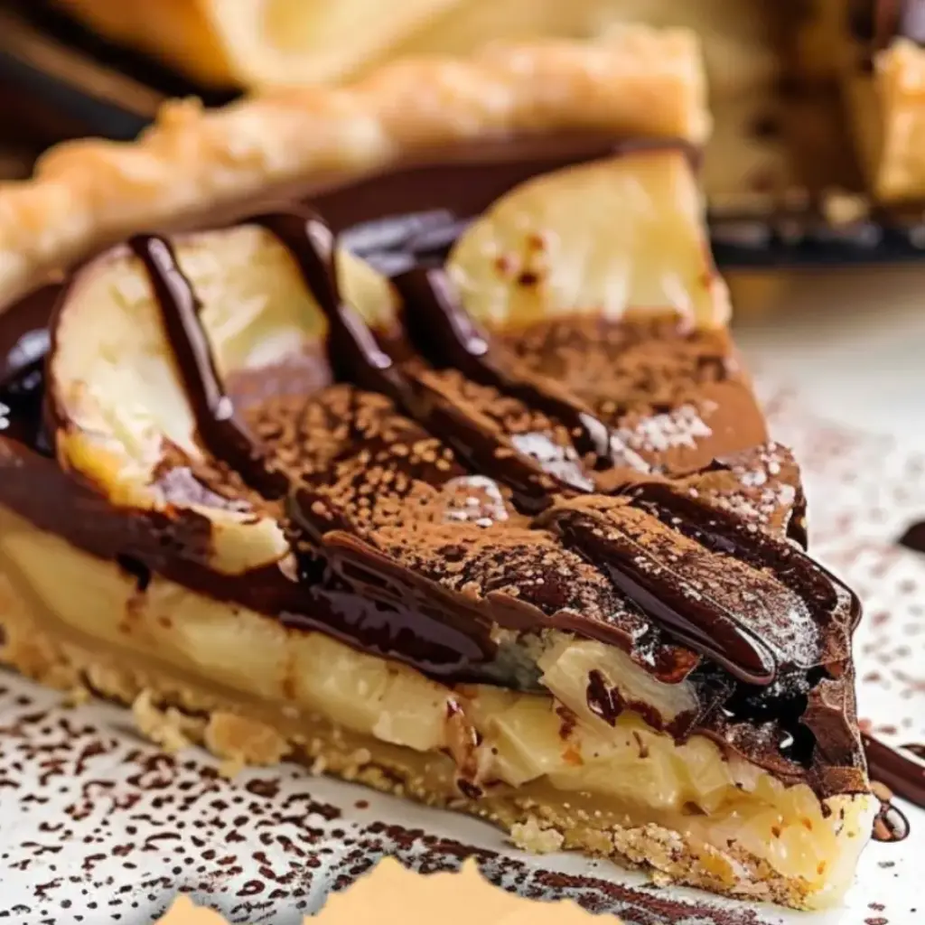 Recette Facile de Tarte Chocolat-Poires : gateaux facile et rapide