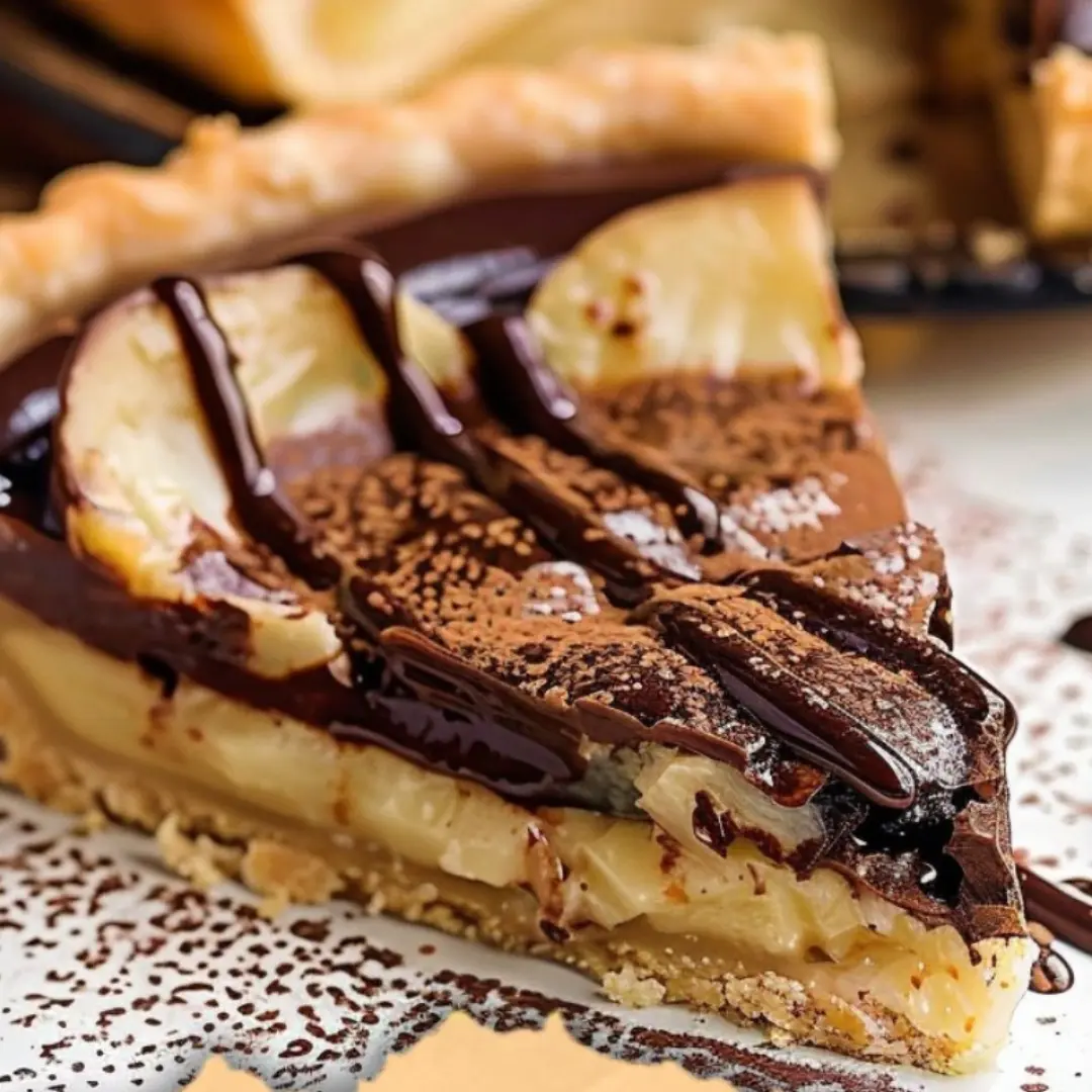 Recette Facile de Tarte Chocolat-Poires : gateaux facile et rapide 2 tarte chocolat poires