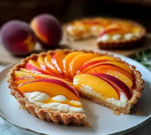 Tarte Fraîcheur Pêche et Mascarpone