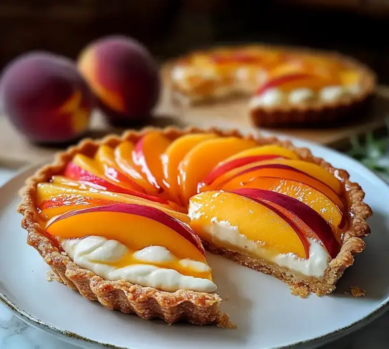 Tarte Fraîcheur à la Pêche & Mascarpone