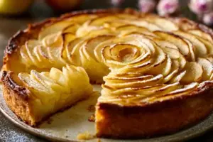 Tarte Normande aux Pommes et Amandes