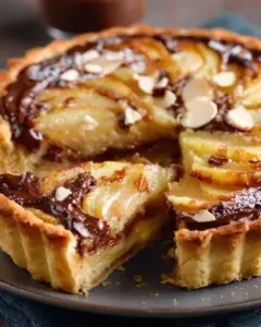 Tarte Poire Chocolat Amande Facile