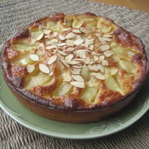 Tarte Poires Amandine au Chocolat
