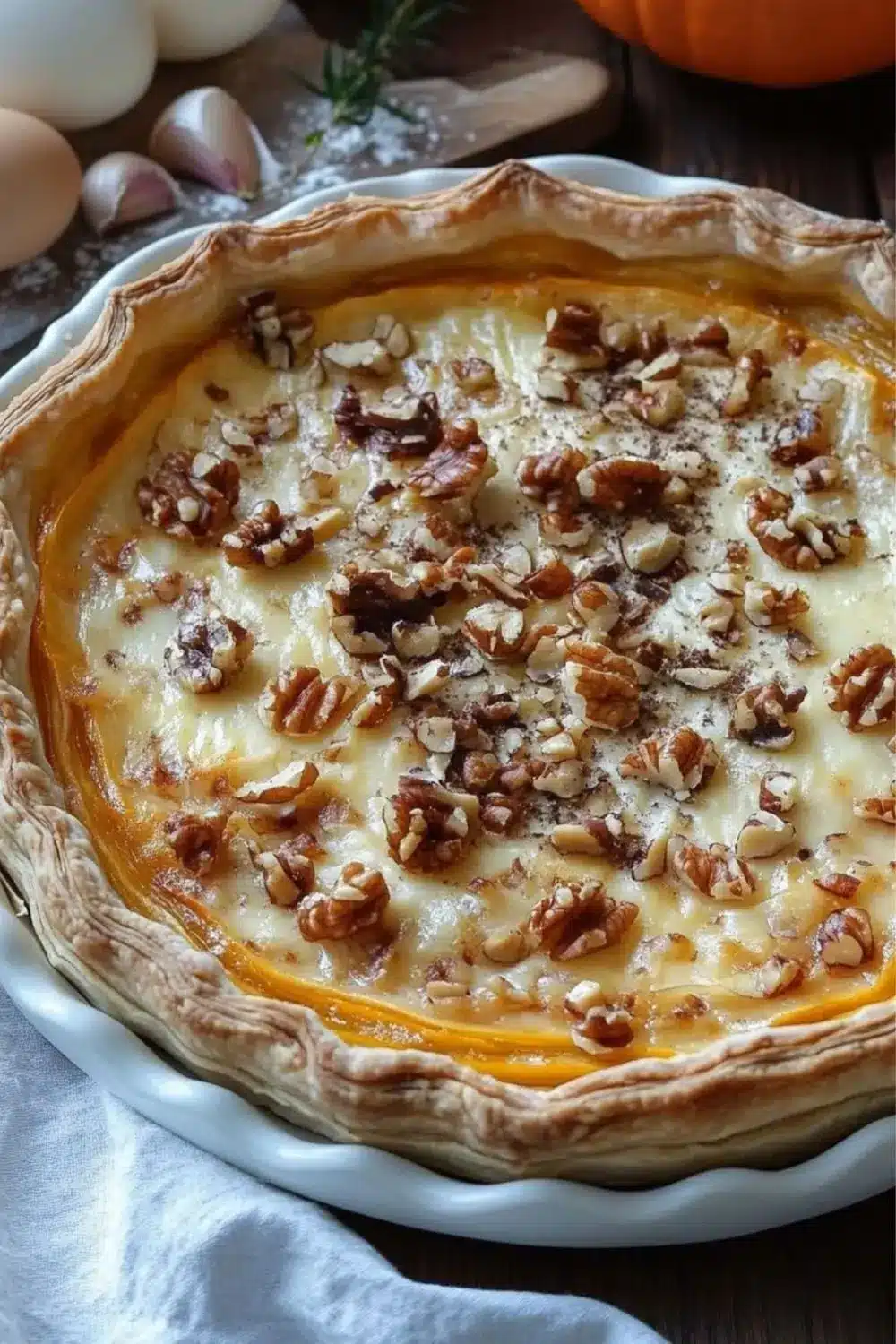 La tarte potimarron, échalotes, comté et noix 2 tarte potimarron échalotes comté noix
