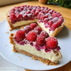 Tarte Sans Cuisson aux Framboises