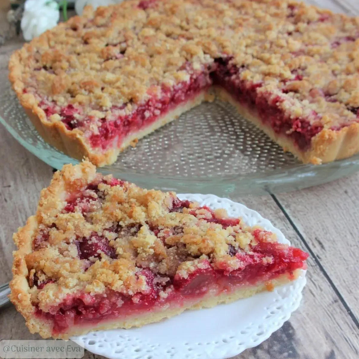 tartestreuselrhubarbeframboise