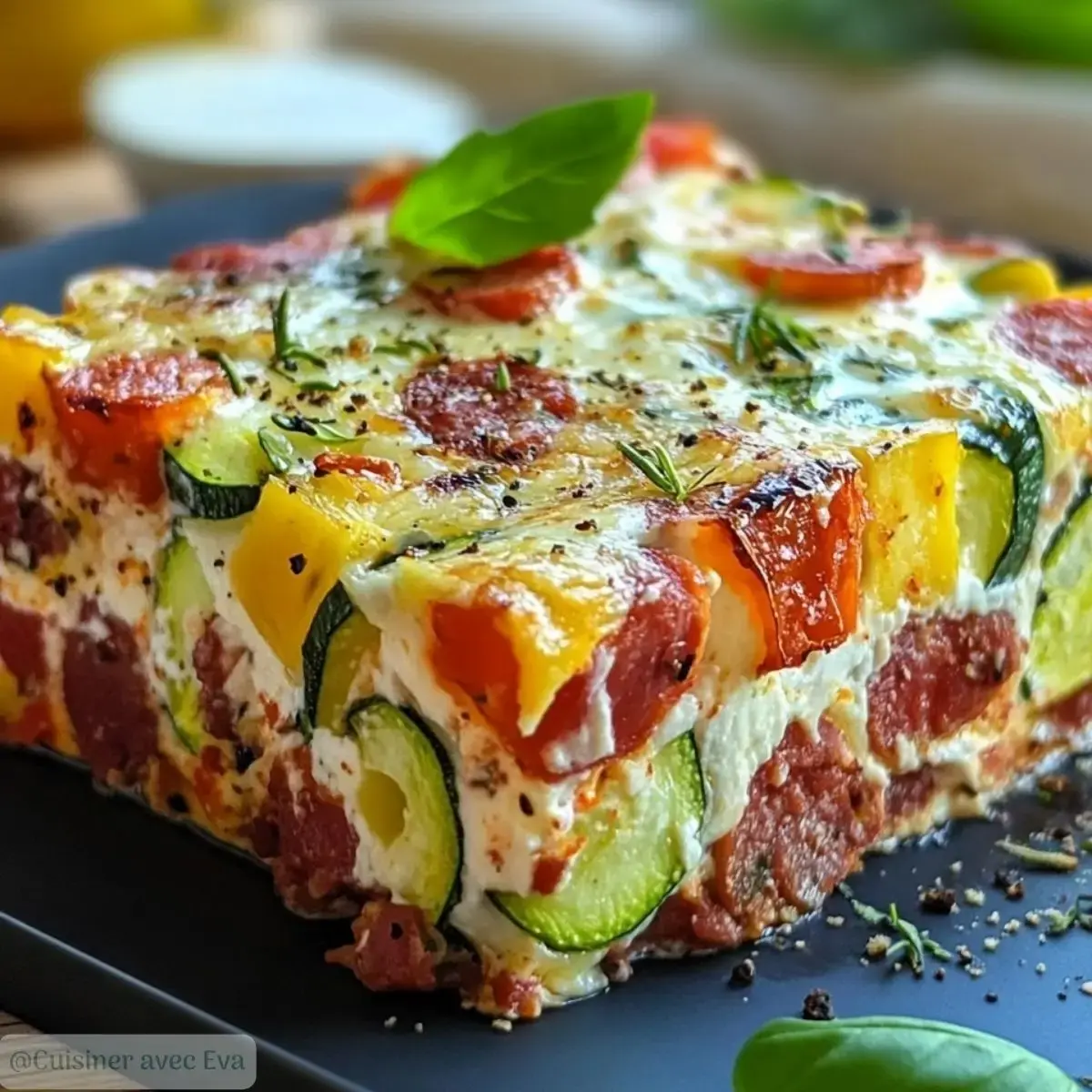 Terrine de Courgettes, Chorizo et Feta – Recette Apéritif Savoureux - 2 terrine de courgettes