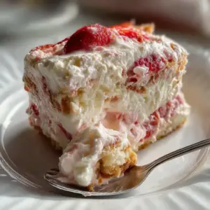 Tiramisu aux Fraises Sans Café