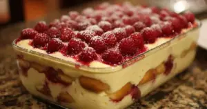Tiramisu Framboise : Un Nuage Fruité et Crémeux