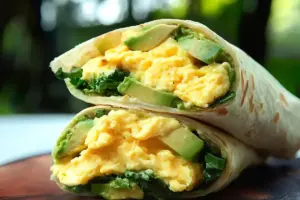 Wrap Avocat et Œufs Brouillés : Simple, Rapide et Nutritif